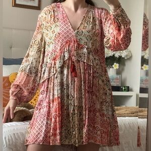 Zara Patchwork Mini Dress